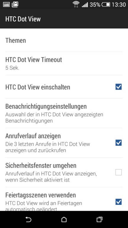 HTC Desire 820: Screenshots der Nutzeroberfläche