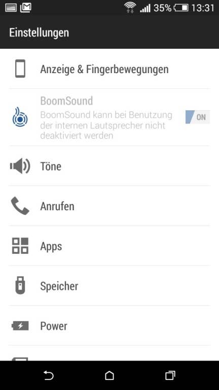 HTC Desire 820: Screenshots der Nutzeroberfläche