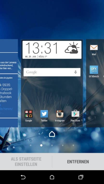 HTC Desire 820: Screenshots der Nutzeroberfläche