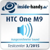 HTC One M9 Sound-Testsiegel