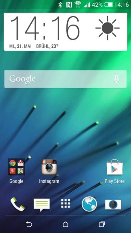 HTC One mini 2: Screenshots Benutzeroberfläche