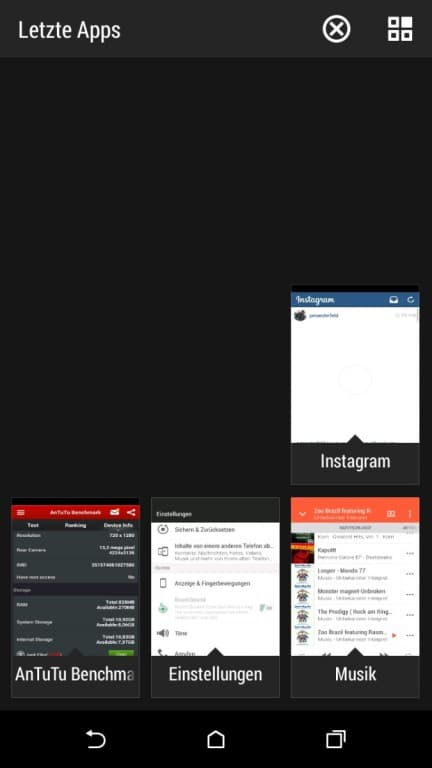 HTC One mini 2: Screenshots Benutzeroberfläche