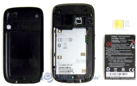 HTC P4350: zerlegt in Bestandteile