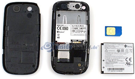HTC Touch Dual: offenes Gerät hinten