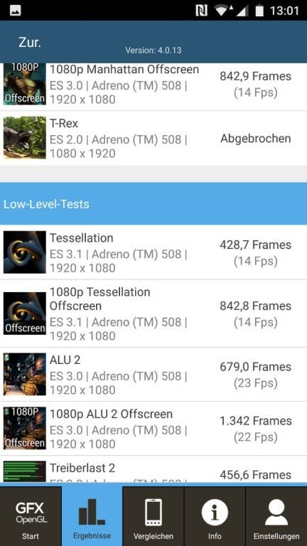 HTC U11 Life - Benchmark-Werte