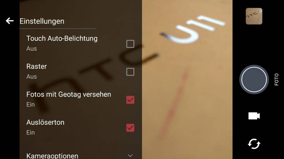 HTC U11 Life - Kamera-App