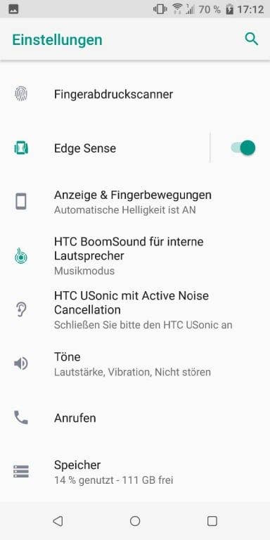 HTC U11+: Die Software und Nutzeroberfläche