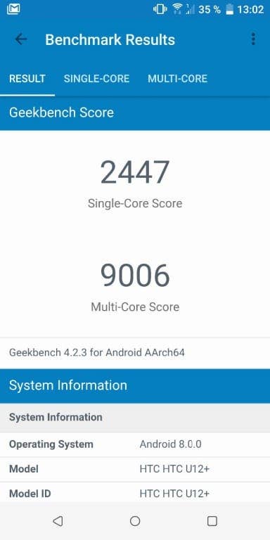 HTC U12+ im Test: Benchmark-Tests