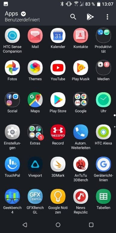 HTC U12+ im Test: Screenshots