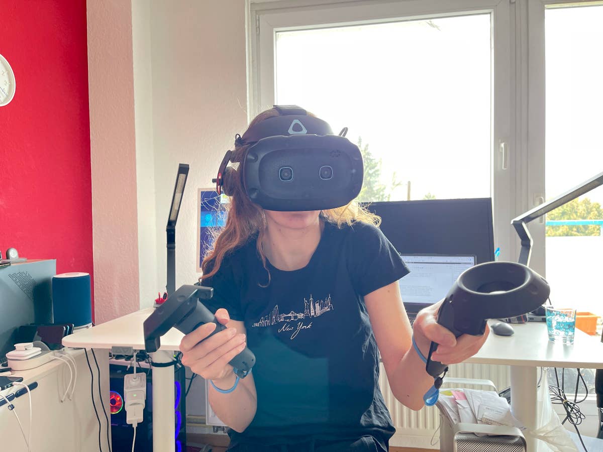 HTC Vive Cosmos Elite im Einsatz