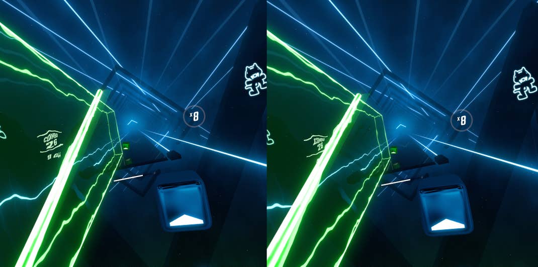 Beat Saber auf der HTC Vive Cosmos Elite