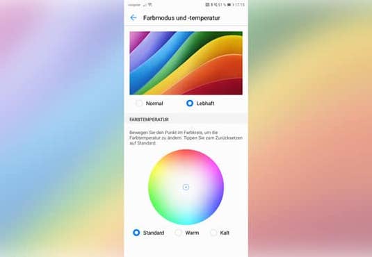 Bildschirmeinstellungen des Huawei P20 Pro Bildschirmeinstellungen des Huawei P20 Pro