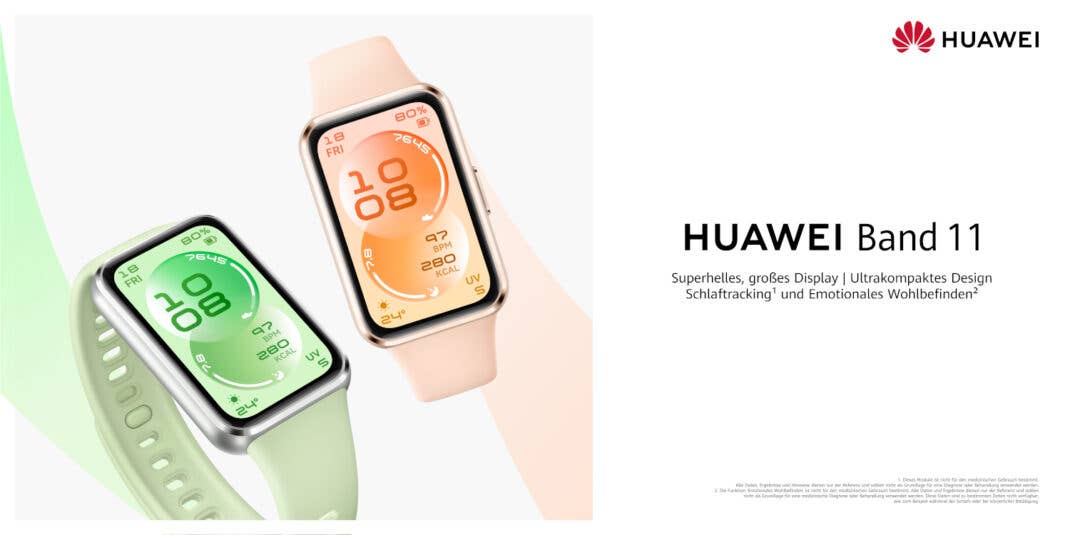 Huawei Band 11 Frontansicht.