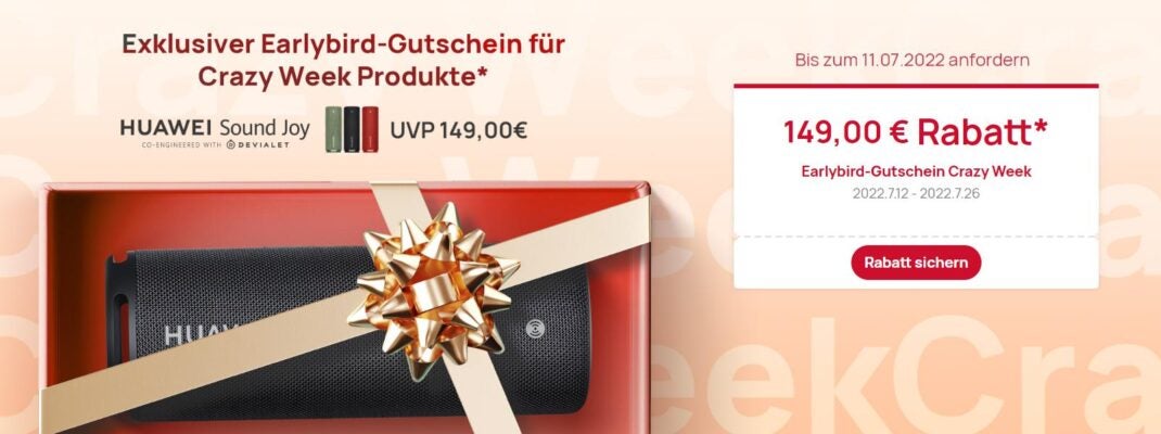 Crazy Week Gutschein bei Huawei