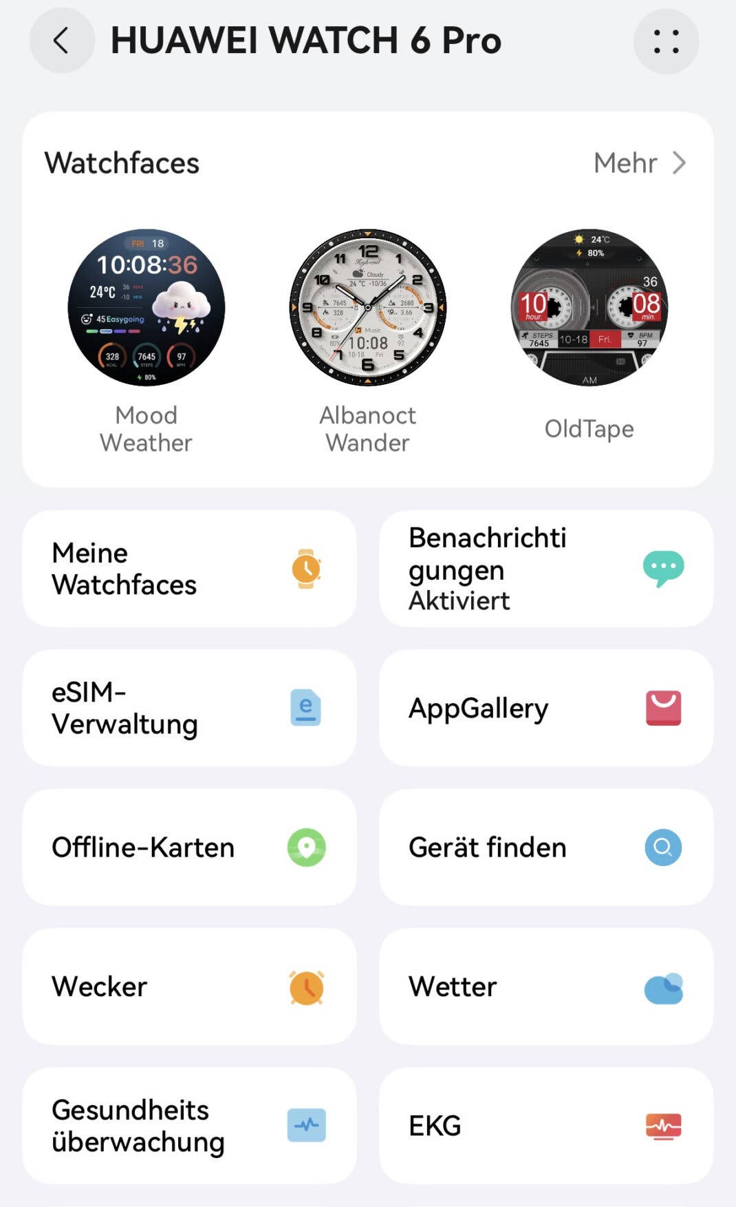 Huawei Health App Funktionen