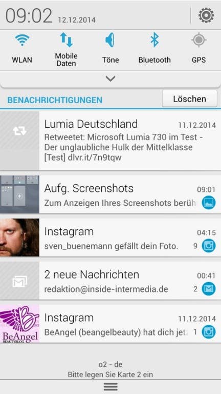 Huawei Honor 3C: Screenshots Android 4.2.2 und Emotion UI 2.0