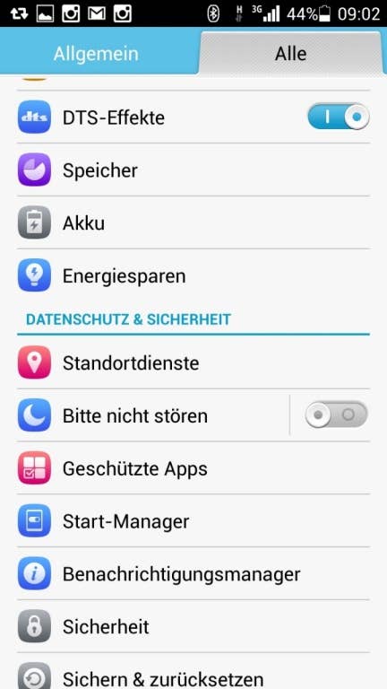 Huawei Honor 3C: Screenshots Android 4.2.2 und Emotion UI 2.0