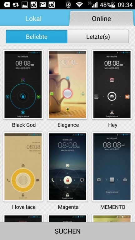 Huawei Honor 3C: Screenshots Android 4.2.2 und Emotion UI 2.0