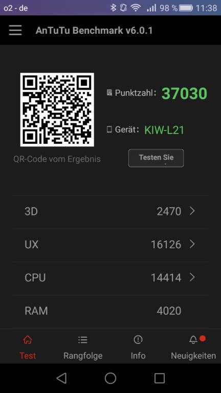 Huawei Honor 5: Benchmark