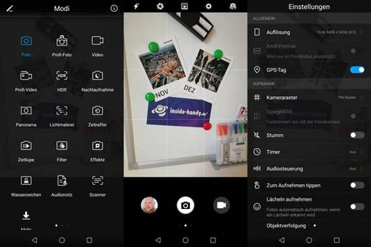Kamera-App des Huawei Mate 10 Lite (Screenshot) Kamera-App des Huawei Mate 10 Lite (Screenshot)