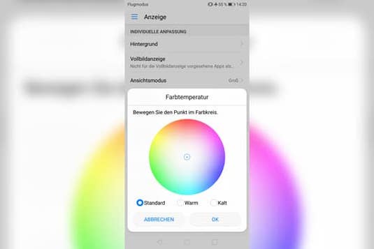 Display-Einstellungen des Huawei Mate 10 Lite Display-Einstellungen des Huawei Mate 10 Lite