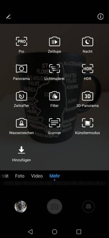 Huawei Mate 20 Lite im Test: Kamera-App