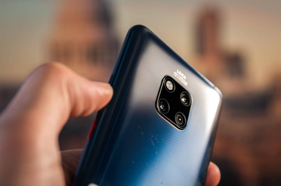 Die Rückseite mit Kameramodul des Huawei Mate 20 Pro