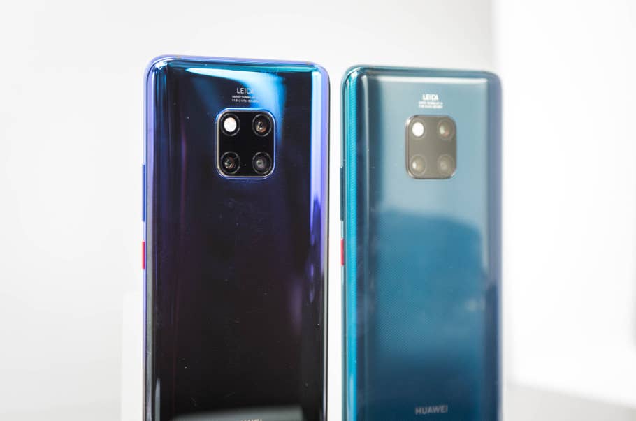 Huawei Mate 20 Pro in den Farben Grün und Twilight