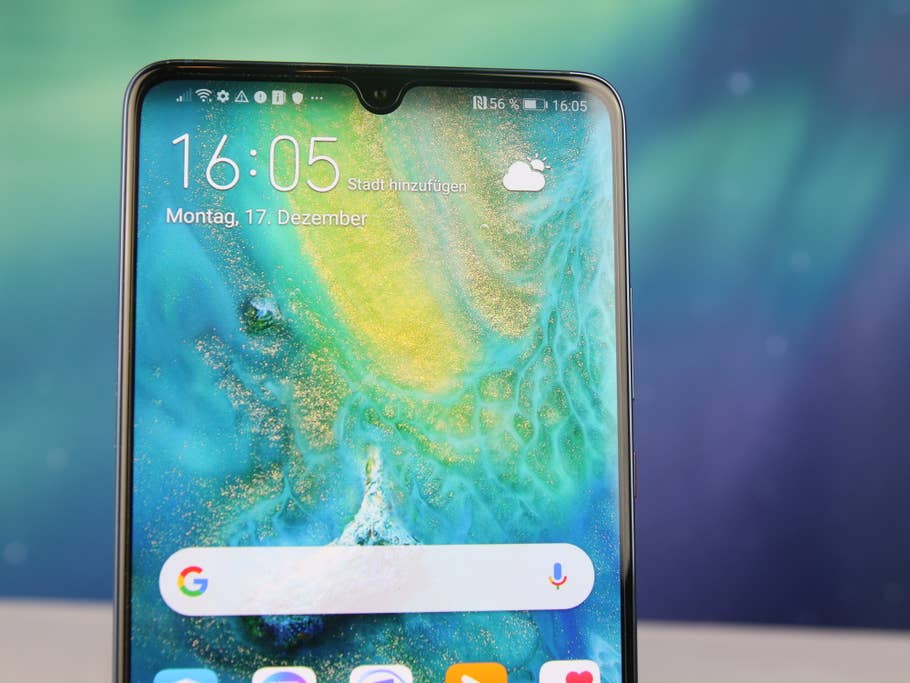 Die obere Display-Hälfte des Mate 20 X