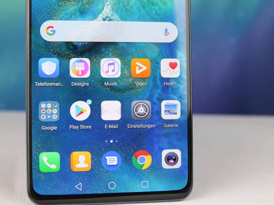 Die untere Display-Hälfte des Mate 20 X