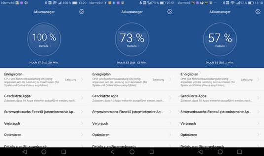 Akkutest des Huawei Nova Plus Akkutest des Huawei Nova Plus