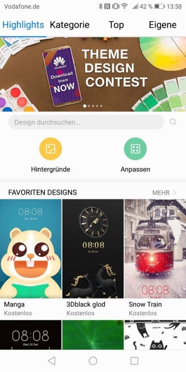 Huawei P smart: Die Software