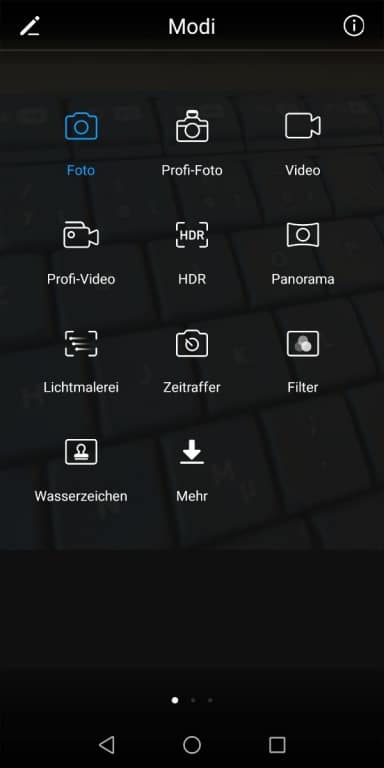 Huawei P smart: Kamera-Software
