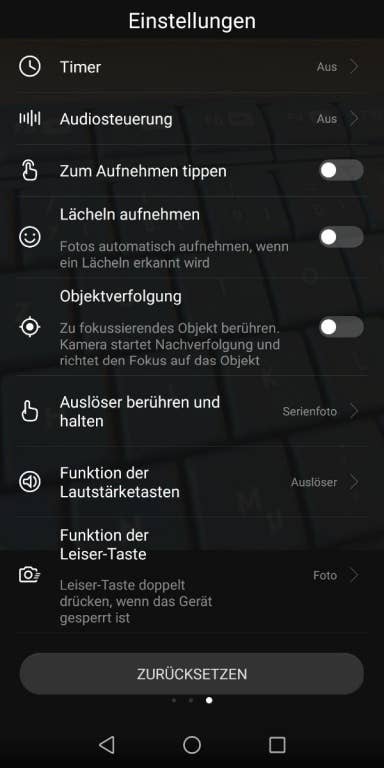 Huawei P smart: Kamera-Software