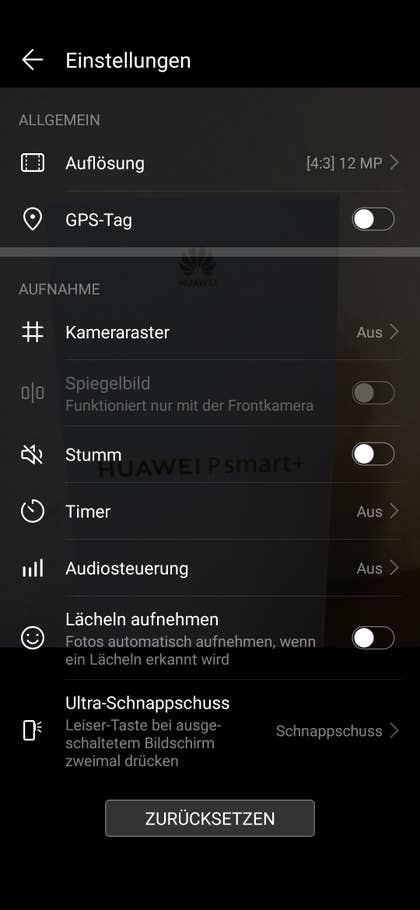 Huawei P smart+ 2019 Einstellungen