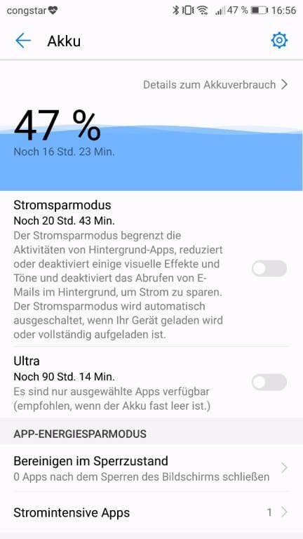 Huawei P10 Plus - Der Akku