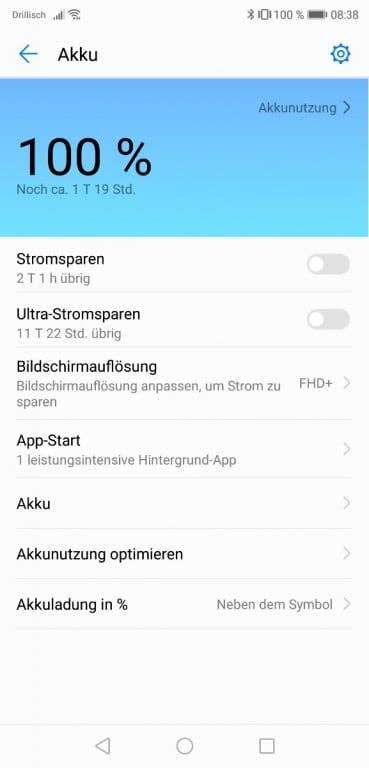 Huawei P20 im Test: Screenshots