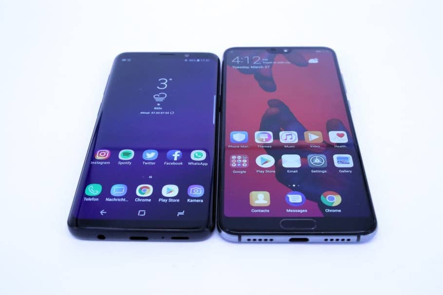 Huawei P20 Pro gegen Samsung Galaxy S9