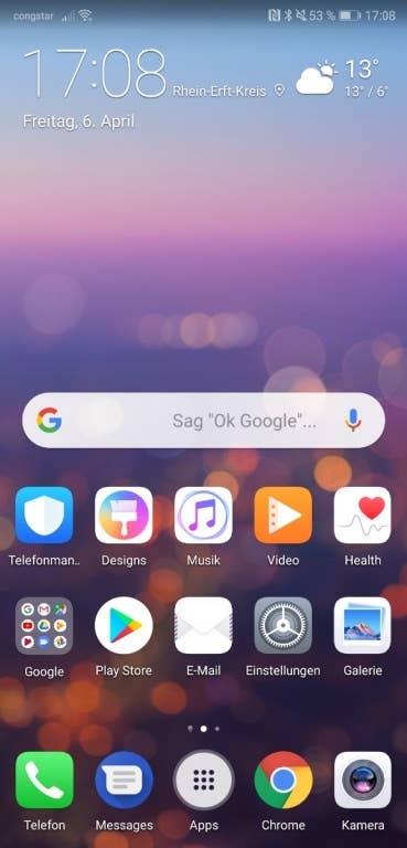 Huawei P20 Pro im Test: Screenshots