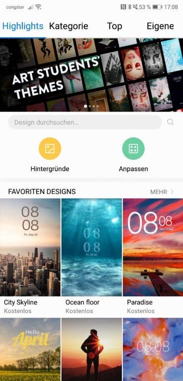 Huawei P20 Pro im Test: Screenshots