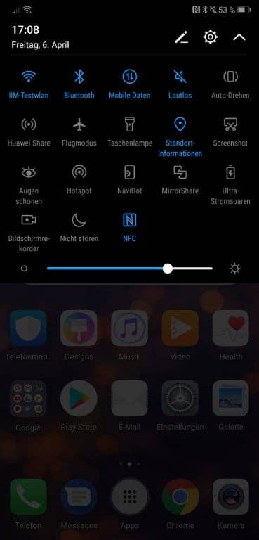Huawei P20 Pro im Test: Screenshots