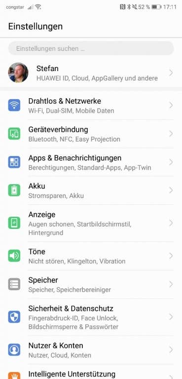 Huawei P20 Pro im Test: Screenshots