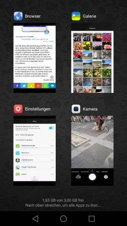 Huawei P8: Screenshots