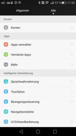 Huawei P8: Screenshots