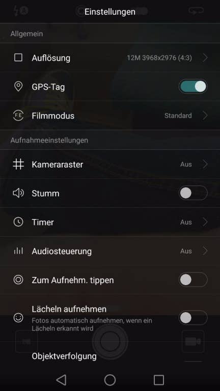 Huawei P9: Kamera-App