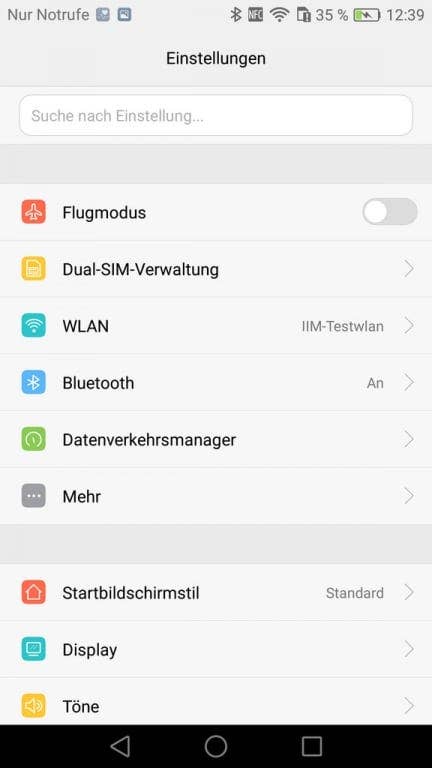 Huawei P9 Lite: Screenshots