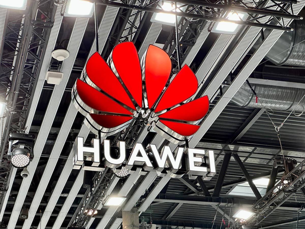 Huawei Logo auf dem MWC.