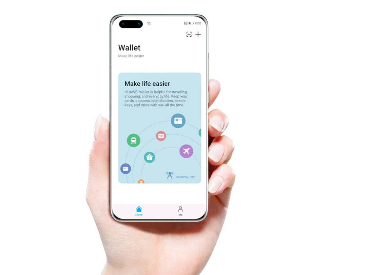 Huawei Wallet auf einem Huawei Smartphone