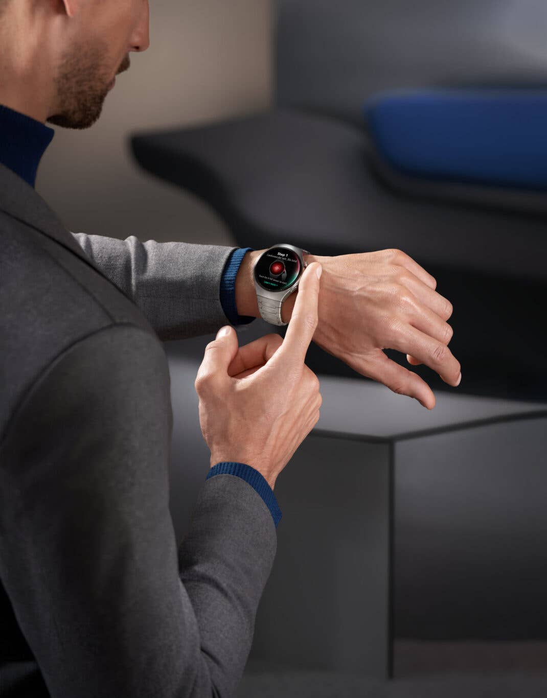 Huawei Watch 5 - per Fingertipp machst du in sekundenschnelle einen Gesundheitscheck