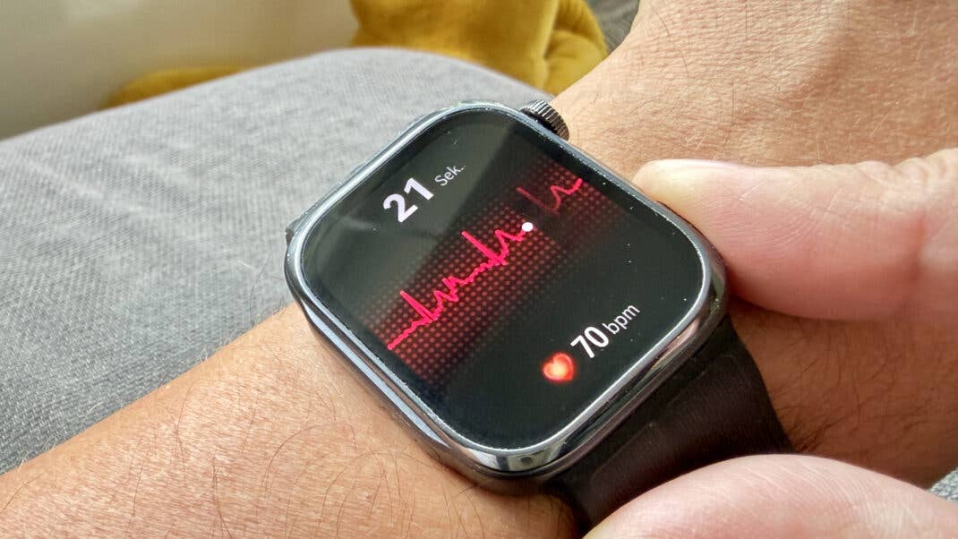 EKG auf der Huawei Watch D3.